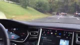 Tesla Model S Autopilot (Auto lane change) Demonstration