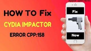 How To Fix Cydia Impactor Error cpp:158 During Signing Yalu102