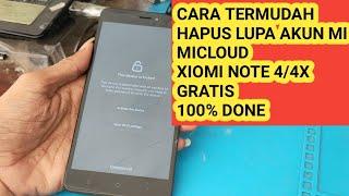 cara bypass  hapus lupa micloud XIOMI note 4/note 4x file sakti tanpa flash total