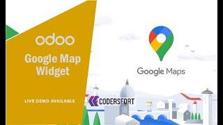 How to add Google Map in any form | odoo google maps integration | Odoo Google Map Widget