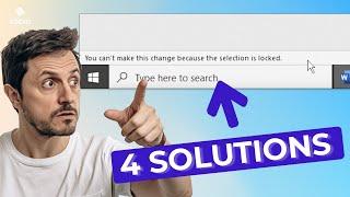 [Fixed] Word Selection is Locked? You Can't Make This Change Because the Selection is Locked-4 Fixes
