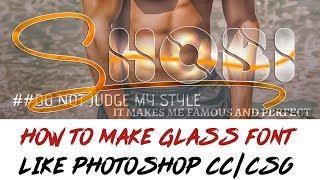 How To Make Glow Line Glass Font In Android Like Photoshop Cc Cs6 || By Shobi Editx