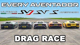 EVERY Lamborghini Aventador DRAG RACE