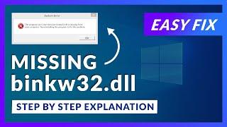 binkw32.dll Missing Error | How to Fix | 2 Fixes | 2021