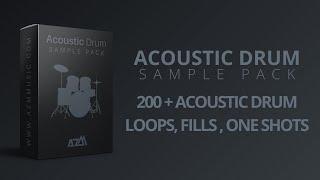 Acoustic Drum Sample Pack 200+ Drum Loops, Fills, many more unique samples !