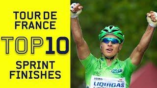 Top 10 Sprint Finishes | Tour de France | Cycling | Eurosport