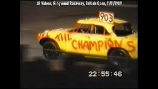 Ringwood Raceway 1989 British Open Banger Racing Vintage Footage inc Suicide Squad