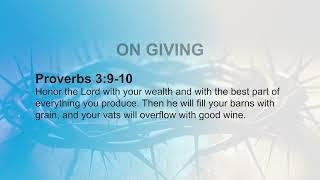 Biblical Principles on Finances On Giving