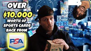 OVER $10,000 worth of Sports Cards back from PSA!