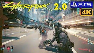 5 Star Police Chase Mayhem | Cyberpunk 2077 2.0 PS5 4K Gameplay