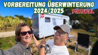 Vorbereitung Überwinterung Portugal update weicher Boden, neue Solartasche, Reiseplanung Wohnmobil