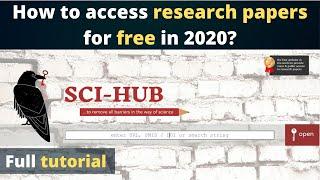 How to download the research papers in 2020? | Using Sci-Hub