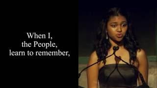 Poetry In Voice 2016 winner Marie Foolchand recites at Griffin Poetry Prize awards ceremony