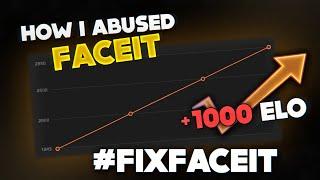 HOW I ABUSED FACEIT TO 2800 ELO BY PLAYING WITH LOW LEVELS #FIXFACEIT