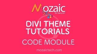 Divi 3.0 Visual Builder Tutorial - Using the Code Module