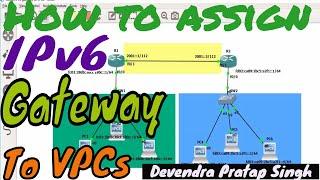 How to assign IPv6 gateway address to VPCs in GNS3 || Configuring the VPCs in GNS3 | Network Creator