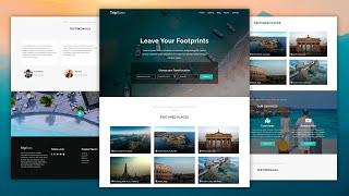 Travel Website Using HTML, CSS & JS | Part 1 - Home Page