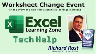 Excel Worksheet Change Event - VBA Macro