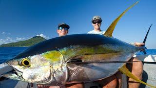 MASSIVE Mexican Tuna... Catch Clean Cook (Yellowfin Tuna)