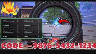 BGMI BEST  SENSITIVITY SETTINGS | BGMI SENSITIVITY CODE TODAY | BGMI ZERO RECOIL SENSITIVITY CODE