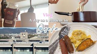 A day as an International Student at Osaka University | what I eat (cook) in a day | nalia féeds