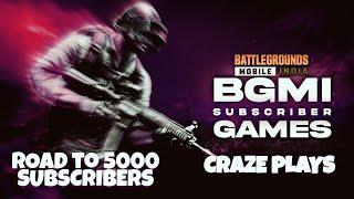 BGMI Live with Craze Plays | Road to 5K Subscribers