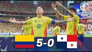 COLOMBIA vs PANAMA 5 - 0 - Goles y Resumen del partido - COPA AMERICA 2024