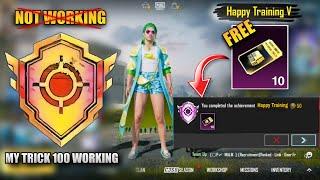 How To Complete ( Happy Training ) Achievement In PUBG Mobile In 2.2 Update | Live Trick