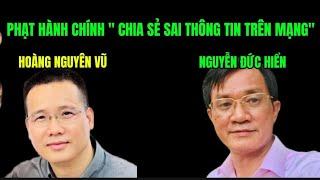 Xử phạt hành chính đối với Nguyễn Đức Hiển và Hoàng Nguyên Vũ . Bài học còn đó .