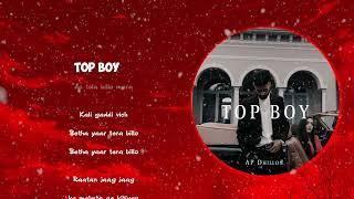 Top Boy | Full Video | AP Dhillon | Latest Song 2019