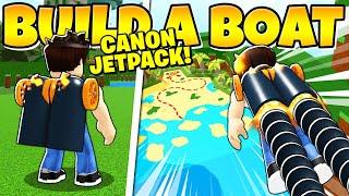 I BUILT A CANON JETPACK THAT LAUNCHED ME TO THE END! *INSANE* Build a Boat