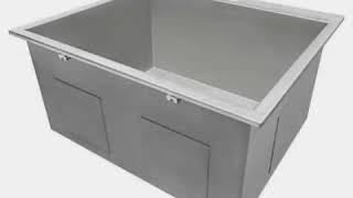 Ruvati Topmount Laundry Utility Sink 25" x 22" x 12" Deep 16 Gauge Stainless Steel - RVU6010