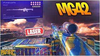 MG42 LASER Setup in Warzone  Beste Klasse + Aufsätze (250 Schuss) Warzone: Pacific / Rebirth Island