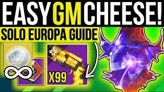 Easy EUROPA Battlegrounds Grandmaster CHEESE! Solo WARDEN'S LAW Farm & Nightfall Guide! Destiny 2