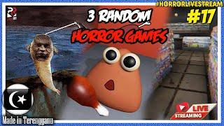 *SERAM!* POU DARKWEB!! || 3 RANDOM HORROR GAMES #17 (Malaysia) #HorrorLivestream