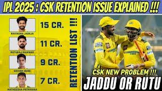 CSK Player Retention List Issue  IPL 2025 Mega Auction Update !