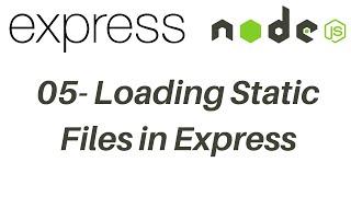 05. Loading Static Files in Express - Learn Express JS