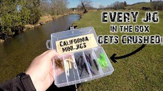 INSANE Trout Jigging ACTION! | California MINI-JIG Trophy trout fishing CHALLENGE!