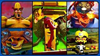 Crash Bandicoot N. Sane Trilogy - All Bosses Death Animations (4K 60FPS)