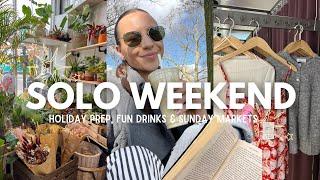 A LONDON WEEKEND VLOG - HOLIDAY PREP, ICED TIRAMISU & SUNDAY MARKETS || life in london