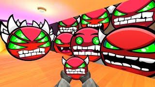 Saving DemonFace From Geometry Dash Emoji "KIDS AT THE BASEMENT" And Lobotomy Dash Nextbot Gmod