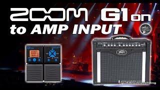 ZOOM G1on to AMP INPUT - G1xon Clean, Chorus, OD and Distortion [Free Settings].