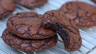 Chewy Brownie Cookies  #brownies #browniecookies