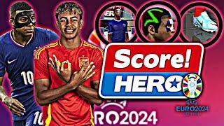 SCORE HERO MOD EUROCOPA 2024 COM DINHEIRO INFINITO FACES CABELOS CHUTEIRAS TIMES REAIS E INTERFACE