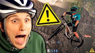 Mit 120 km/h über die XXL SPRUNGSCHANZE! | Fahrrad Simulator