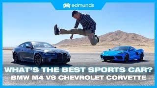 Chevrolet Corvette C8 vs. BMW M4 | Sports Car Comparison | Performance, Handling, Engine & More!