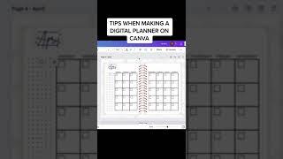 Making planners is easy !!!  #canvatips #canvahack #canvatutorial #digitalplanner #digitaldownload