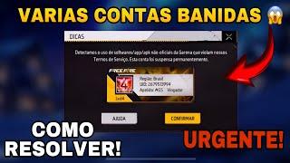 URGENTE! COMO DESBANIR SUA CONTA NO FF - GARENA ACABOU DE BANIR VÁRIAS CONTAS - RESOLVA AGORA !!