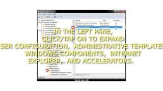 How to Enable or Disable the Use of Internet Explorer Accelerators
