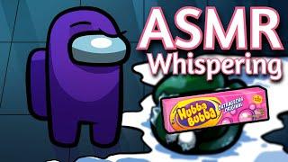 ASMR Gaming | AMONG US WHISPERING | Gum Chewing + Keyboard/Mouse Sounds 